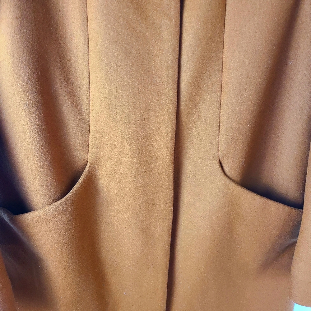 Aritzia Wilfred The Cocoon Cashmere Italian Virgin Wool Tan Coat - Picture 7 of 14